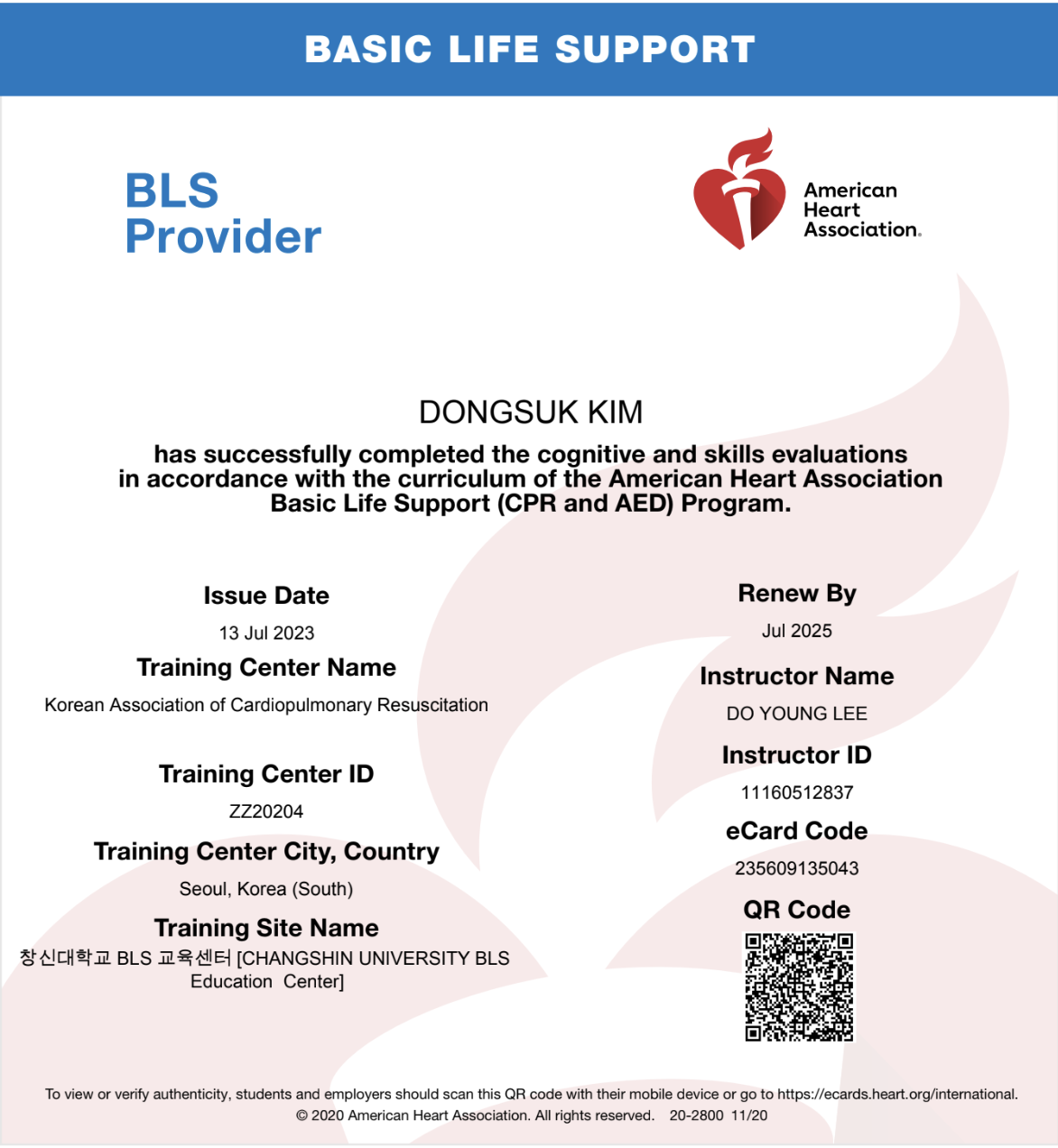 해외 의식하 진정 요법 자격증